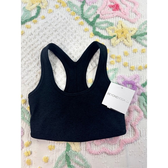 Beyond Yoga Other - Beyond Yoga Black Racerback Cropped Tank Top‎ Activewear XS